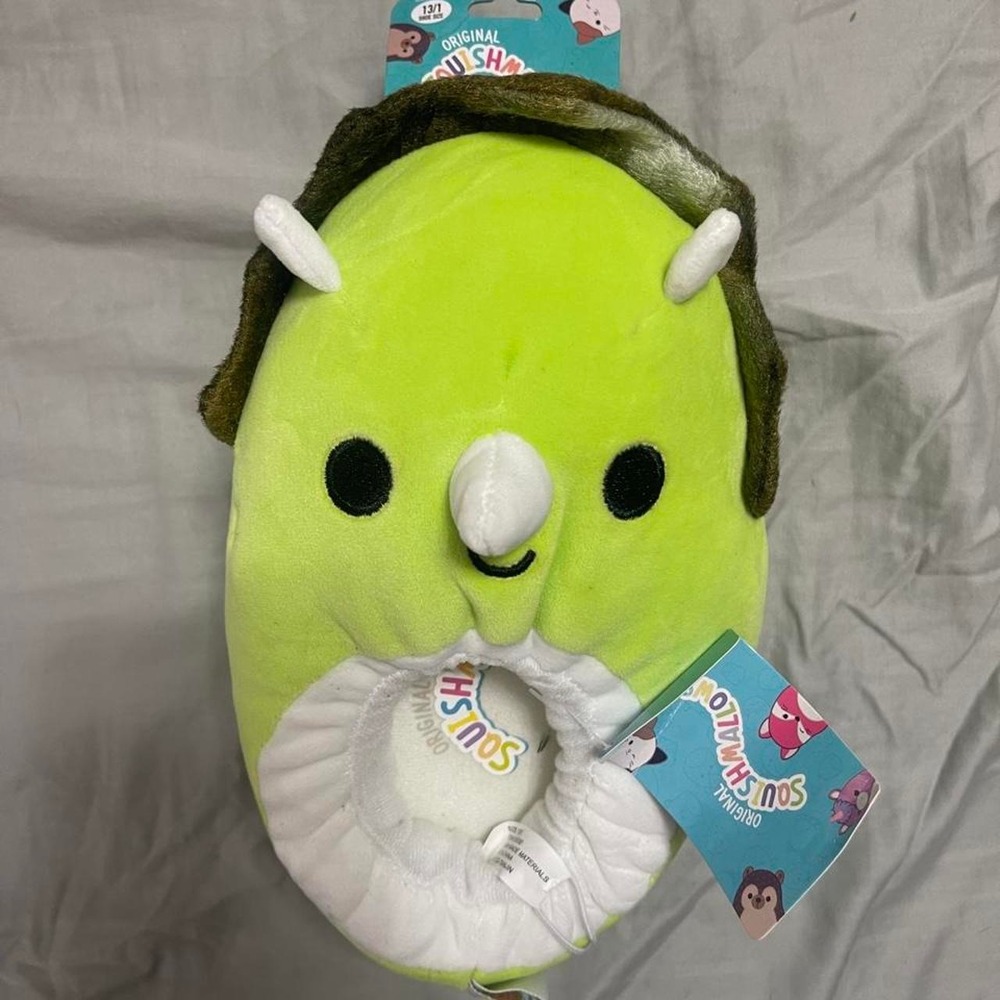 Squishmallow Dino Slippers Brand New Size 13-1